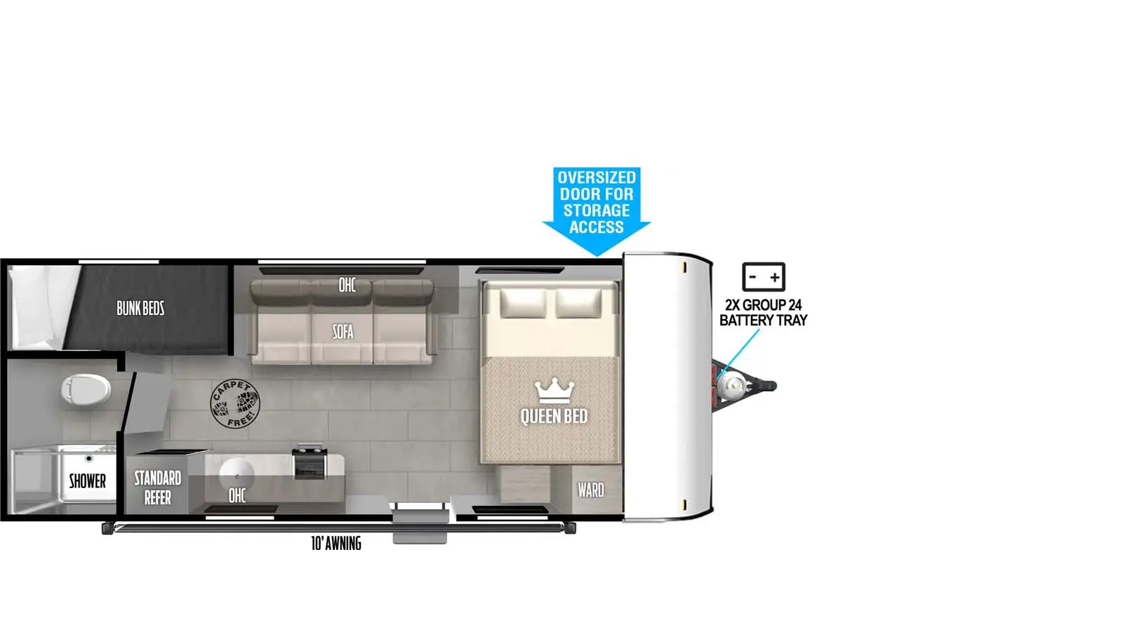 176BHLE Floorplan Image